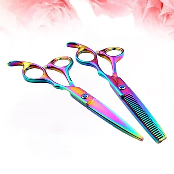 

2 pcs Hair Cutting Scissors Stainless Steel Sharp Professional Barber's Shears Hair Scissors for Hairdressing