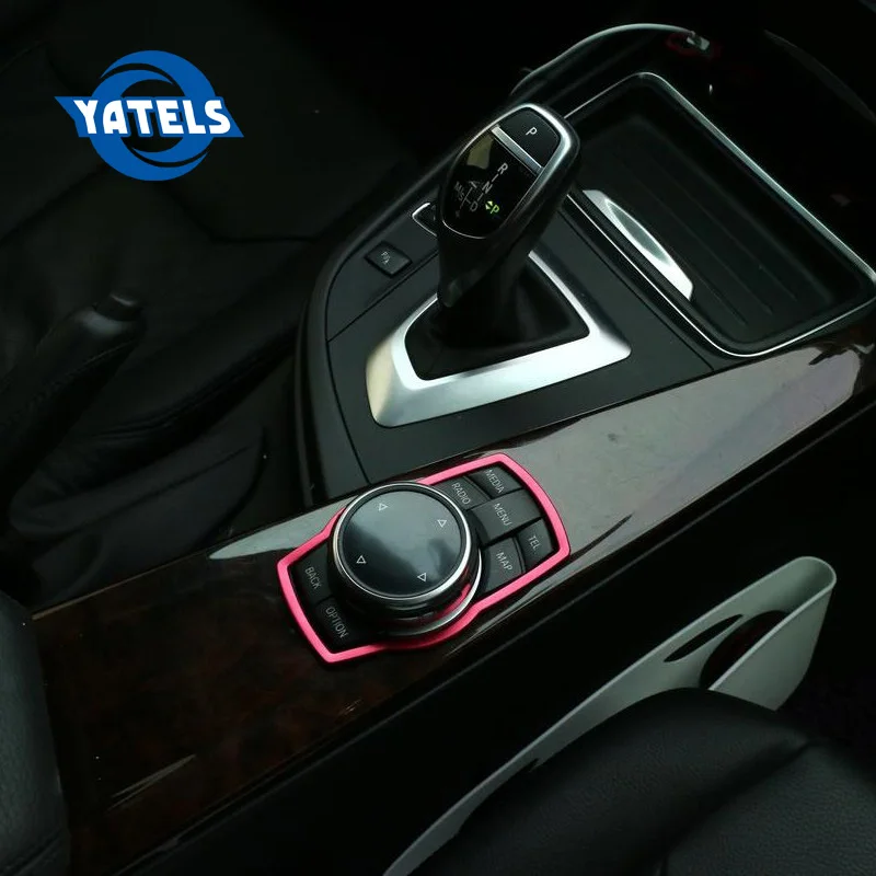 

Multimedia Button Decoration Stickers For BMW X1 X3 X5 X6 E70 E83 E90 E91 F15 F16 F20 F21 F30 F10 Accessories Car Styling