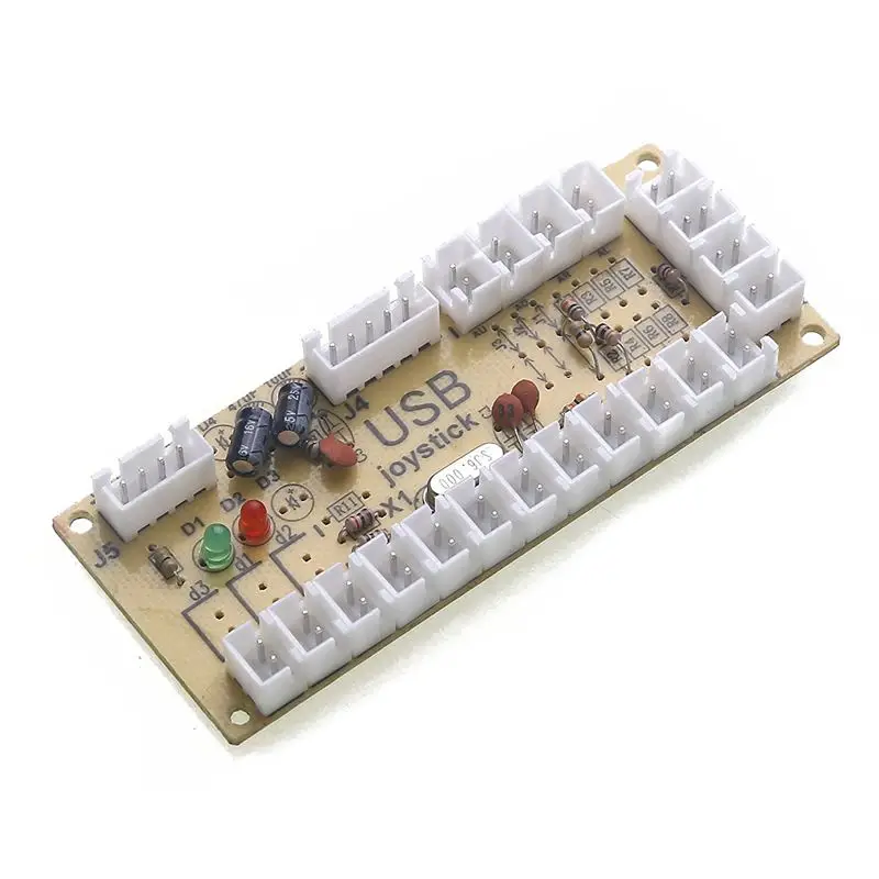 2х ноль задержка аркадный USB энкодер ПК к джойстику для 5PIN джойстика и 2,8 мм кнопки