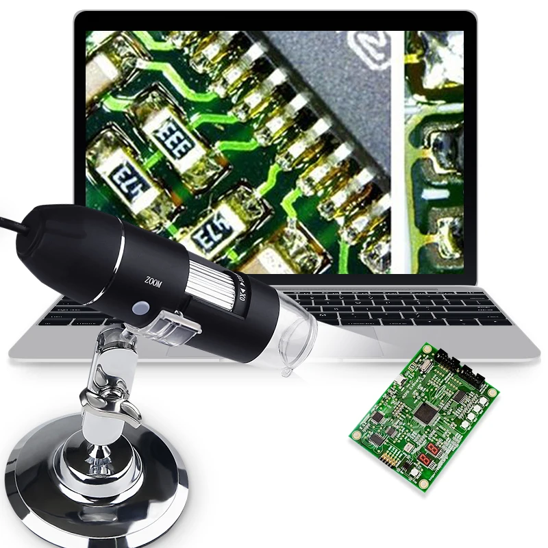 Мега пикселей 1000X1600X8 СВЕТОДИОДНЫЙ Цифровой Микроскоп USB эндоскоп камера microscopio Лупа с подставкой