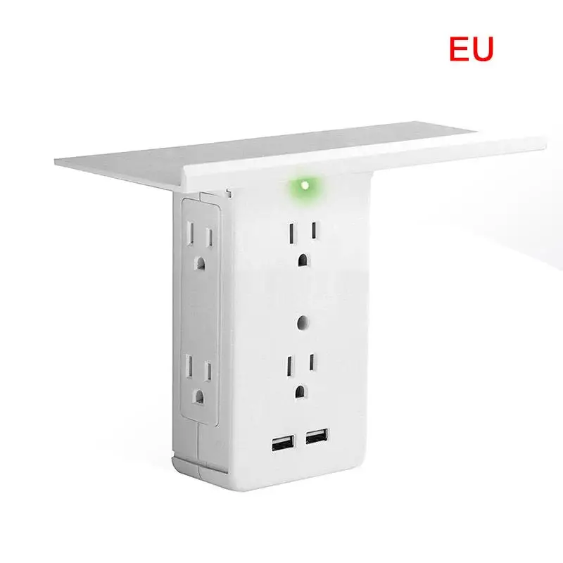 EU Plug USB настенная розетка с разъемом полка съемные электрические 8 портов расширители питания многофункциональная зарядка Телефон Защита от перенапряжения - Тип: EU Plug