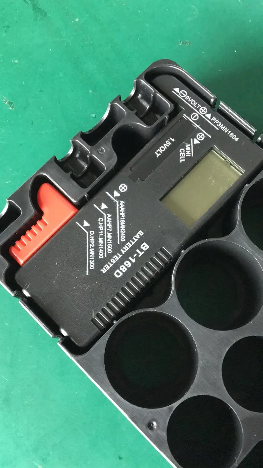 Контейнер для хранения батарей ATTKOO органайзер AA AAA 9V AG CR с тестером батареи BT168D