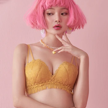 

New Lace Bras For Women Small Breast Super Push Up Brassiere Bra Wireless Sexy Ladies Underwear Top Female Bralette Lingerie A B