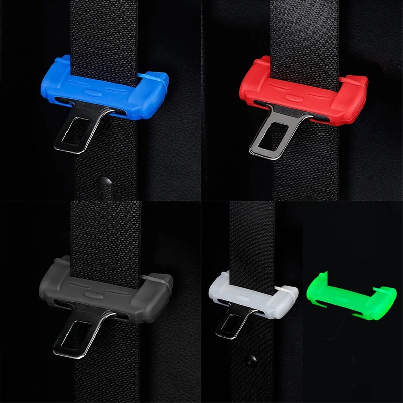 1PCS Car Safety Belt Buckle Silicone Protector Cover Anti Scratch Seat