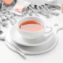 DishyKooker 2 шт./компл. белый Керамика Кофе чашка с блюдцем набор простой сплошной Цвет Керамика посуда набор