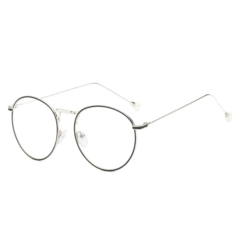 BS Myopia 4.0 Seemfly модные новые перламутровые готовые очки для близоруких женщин круглая металлическая оправа очки для близоруких очков-1,0-1,5-2,0 до-6,0 - Цвет оправы: BS Myopia 4.0