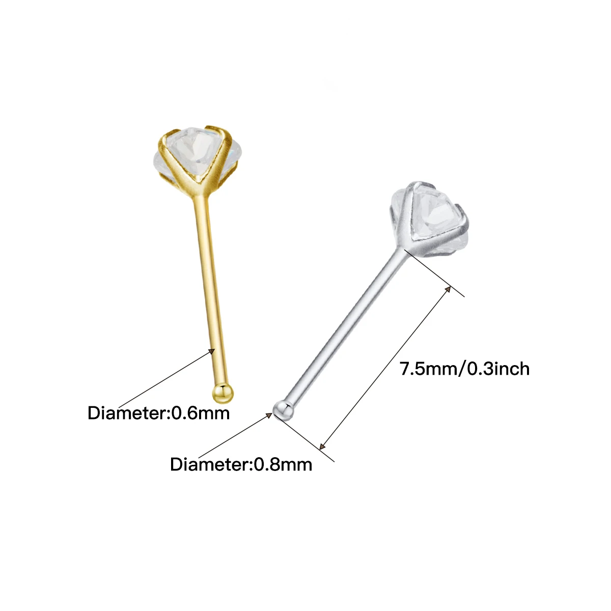 Piercing Naso Orecchini Naso Argento 925 Pircing Naso Pirsing Naso Hotsale Argento Sterling 925 A Forma Di Fiore Naso Piercing Naso Perno Gioielli Per Il Corpo Piercing Nariz Aros Plata Ley Percing