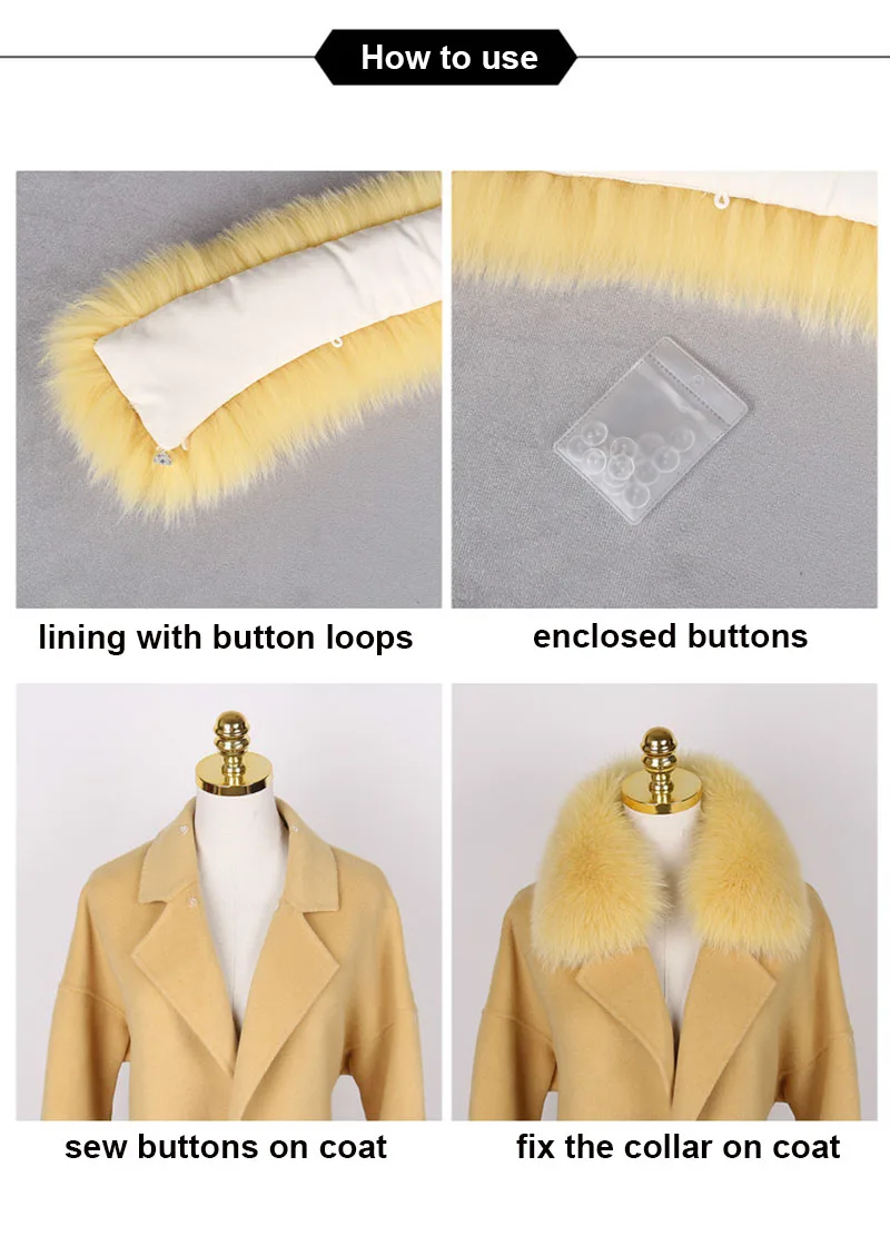 High Quality fur collar