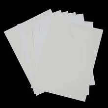 1 лист самоклеющиеся для струйных/лазерных принтеров разделяющие адресные метки белые A4 листы липкие офисные школьные принадлежности
