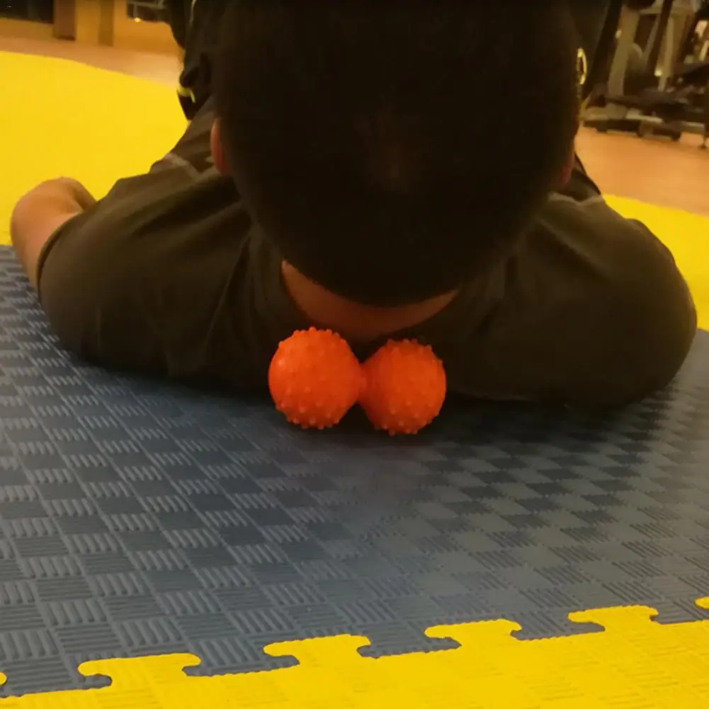 Sport Fitness Spiky Trigger Point Massage Ball Hand Back Neck Myofascial Release Pain Relief Fasciitis Roller