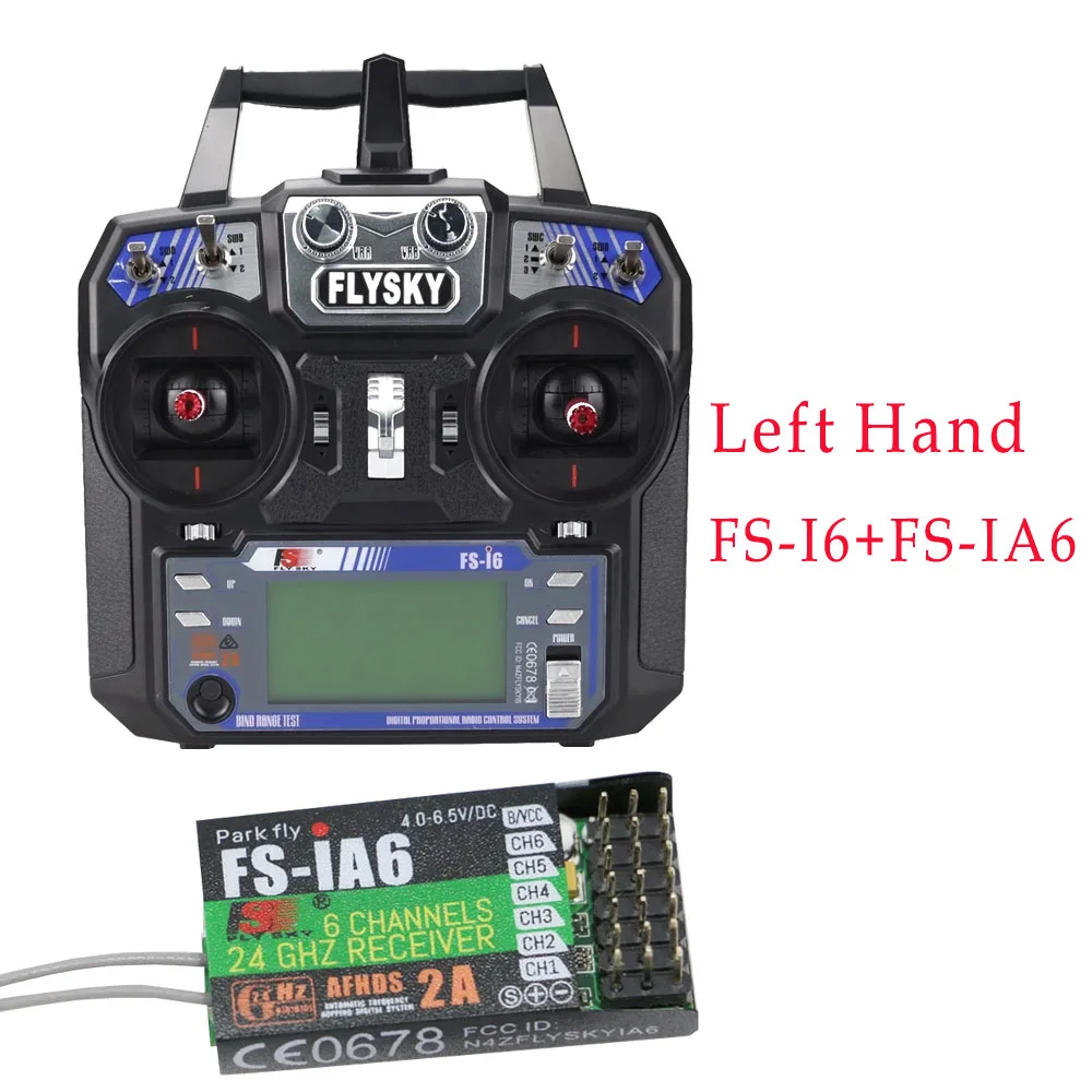 1 шт. FlySky FS-i6 2,4G 6ch передатчик+ FS-iA6B приемник системы ЖК-экран для радиоуправляемого вертолета(с розничной коробкой - Цвет: FS-I6 and FS-IA6