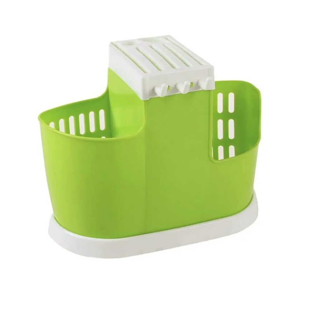 Kitchen Draining Water Chopsticks Cage Spoon Storage Rack Cutlery Organizer Drainer Multifunctional Storage Box Plastic Holder