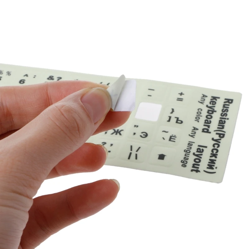 Russian Letters Ultrabright Fluorescence Luminous Keyboard Sticker-2