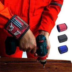 Bolsa de herramientas portátil para pulsera magnética, Kit de reparación de tornillos, tuercas, pernos y brocas, organizador de almacenamiento, nueva