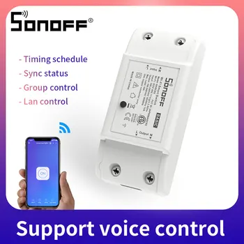 

SONOFF BASIC R2 Wireless Wifi Smart Switch APP Control Home Automation Module Light Controller Work with Alexa Google Home