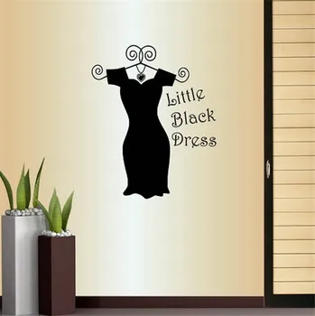

Wall Vinyl Decal Home decoration Little Black Dress Words Lettering Shopping Girls room Woman Style Vinyl Sticker decor q213