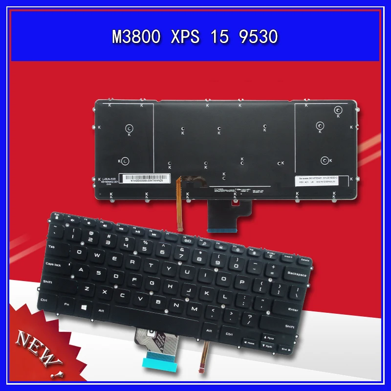 FOR DELL Inspiron 7547 7548 7347 7348 Keyboard Backlit Belgian Clavier No Frame