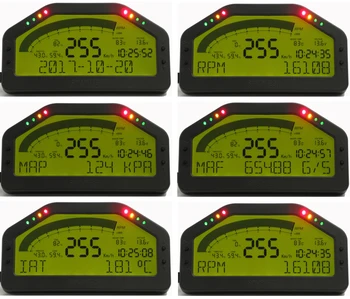 شراء9000 RPM لوحة القيادة شاشة LCD رالي مقياس داش سباق عرض بلوتوث الاستشعار OBD2 لوحات YC101527
