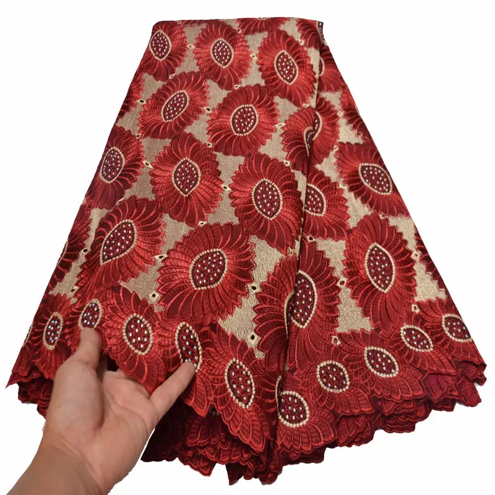 5 ярдов Тяжелая богатая австрийская кружевная ткань высокого качества