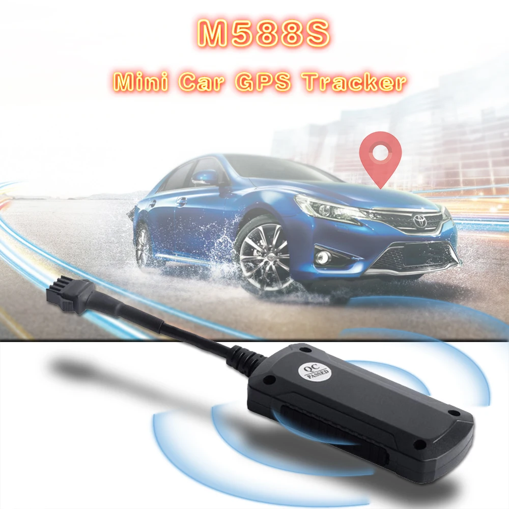 M588S многофункциональный простой в установке маленький автомобильный gps-трекер добавить гео-забор выключение сигнала превышения скорости в режиме реального времени слежения локатор
