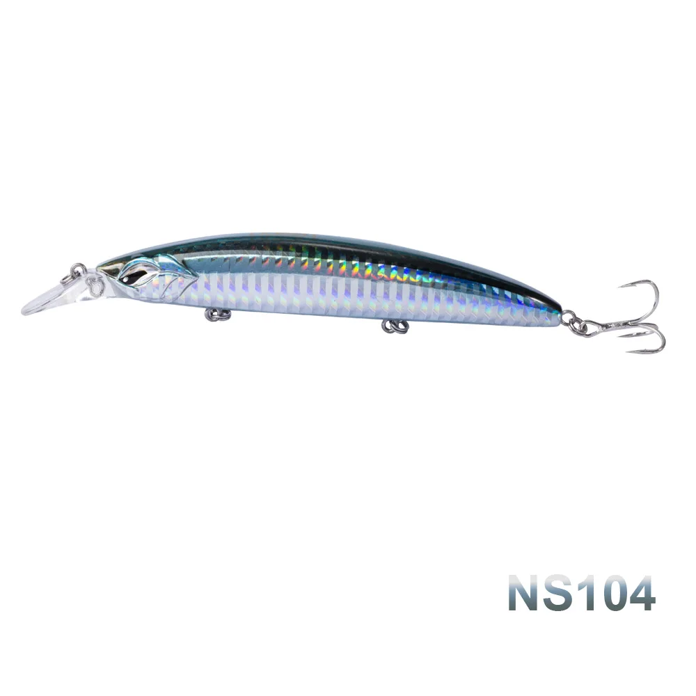 Noeby NBL9498, новинка, приманка для ловли гольяна, жесткая искусственная приманка, для морской рыбалки, 110 мм, 19 г, Тонущая для морского окуня, щуки - Цвет: NS104