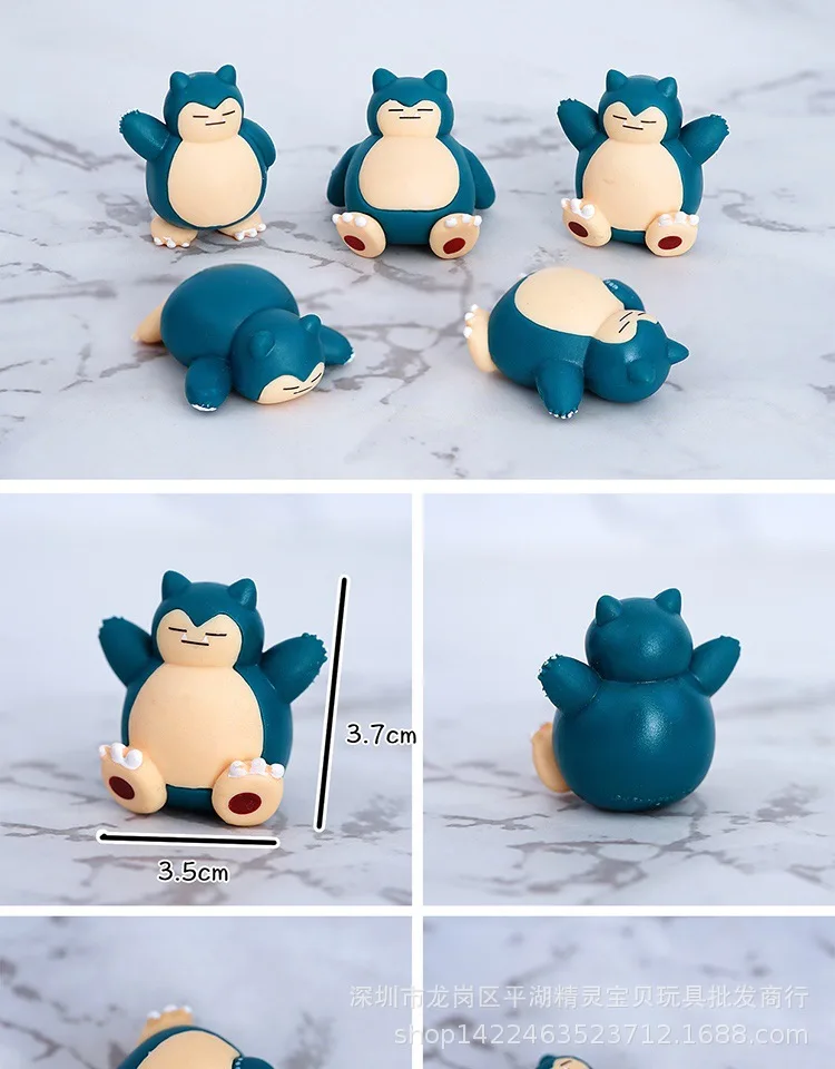 4 см 5 стиль Snorlax маленькая фигурка pkm figural игрушки для детей подарок игрушки