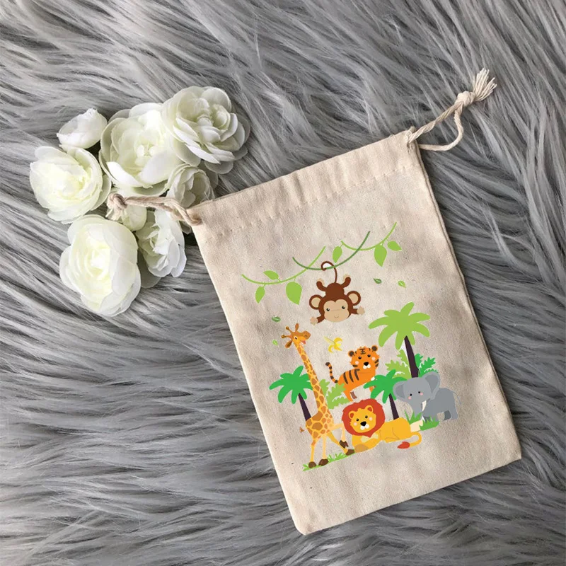 Джунгли животные конфеты леденцы подарочный пакет сафари детский душ дикая одна