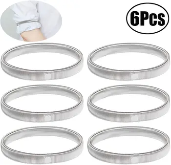 

Lvcky 3 Pairs Anti-Slip Shirt Sleeve Holders Garters Stretch Metal Armbands