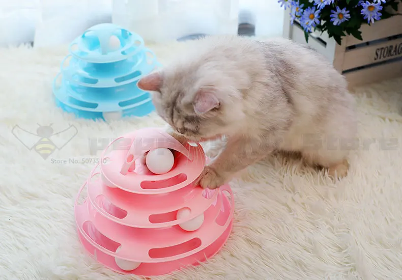 Вращающийся игрушечный мяч для кошки