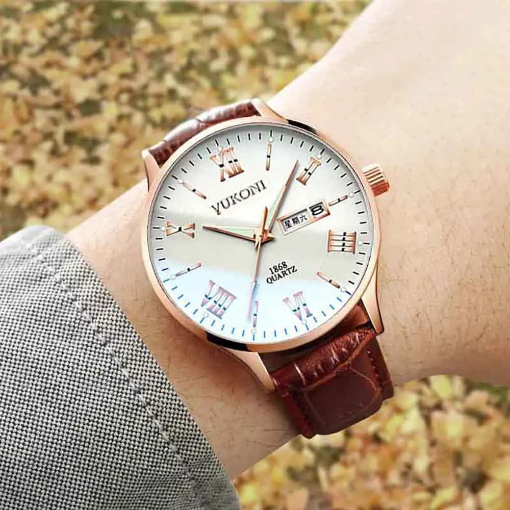 

2019 New Trend Fashion Sports Men Brown Watches Luxury Waterproof Men Wrist Watch For Men Quartz Wristwatch Relogio Masculino