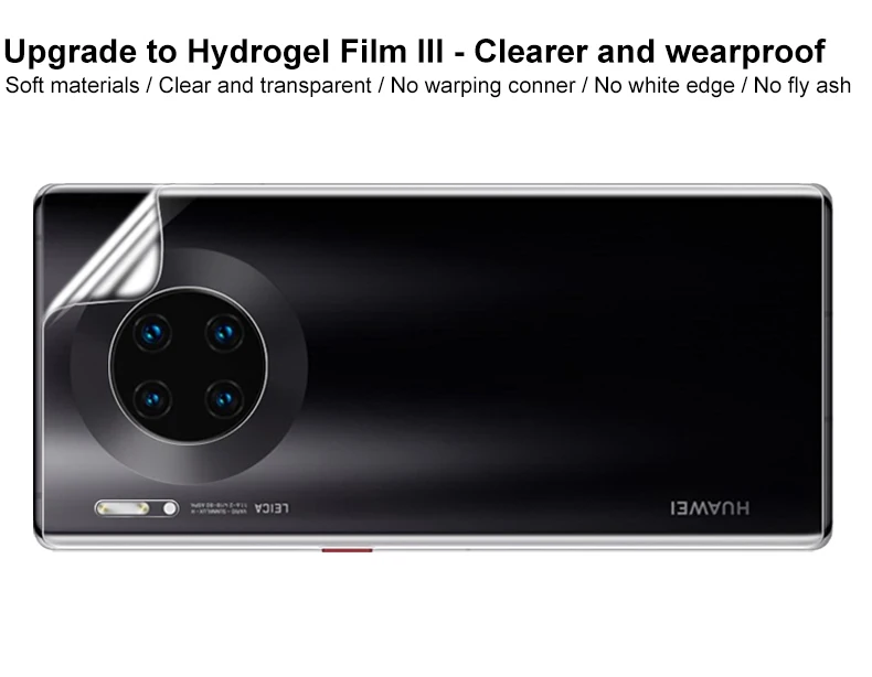 Imak Гидрогелевая пленка для huawei mate 30 Pro Lite задняя Передняя Задняя Защитная Прозрачная Олеофобная пленка