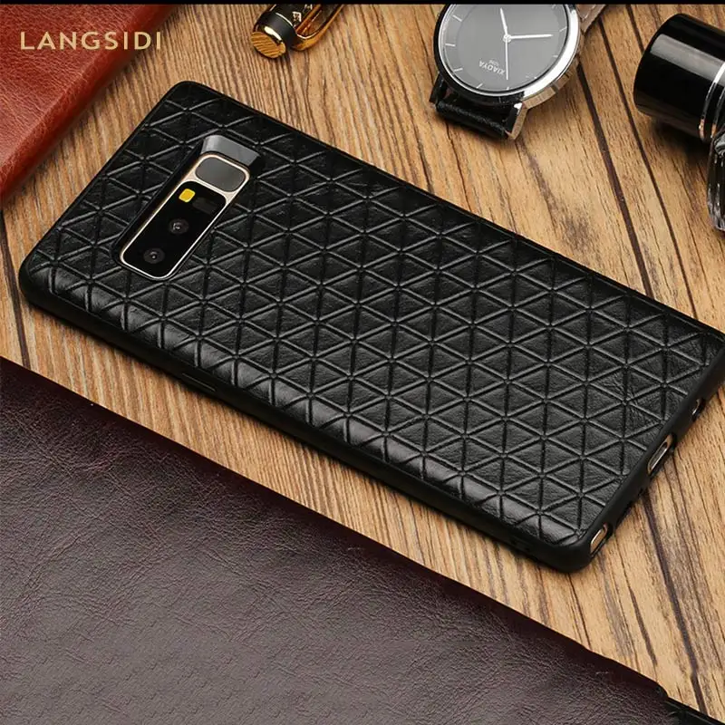 Ультратонкий чехол для телефона для samsung Galaxy S8 S8plus S9 S9plus Note 8 нескользящий деловой индивидуальный защитный чехол