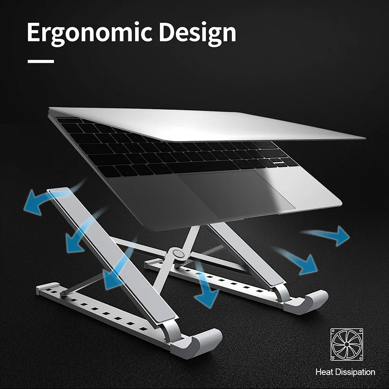 Laptop Tablets StandAdjustable Portable Holder for Desk for Ipad MacBook Air Pro Dell Lenovo HP ASU