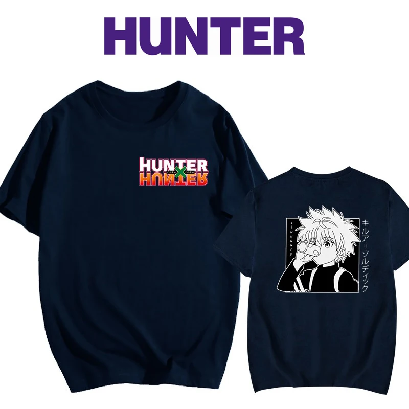 

Womens Anime Manga T-shirt HUNTER X HUNTER Harajuku Streetwear Teenager Girls O-neck Comfortable Fabric Street Girls T-shirt Top