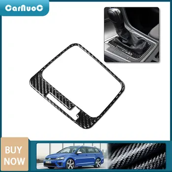 

Car Styling Interior Gear Shift Box Panel Cover Trim Carbon Fiber Sticker Decal Accessories For VW Golf 7 GTI MK7 2014-2019
