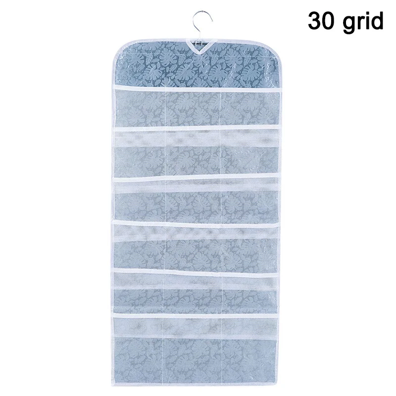 blue size 30 grid 20/30 сетка настенная сумка для хранения дышащая двухсторонняя нижнее белье бюстгальтер сортировочная сумка E2S - Цвет: blue size 30 grid