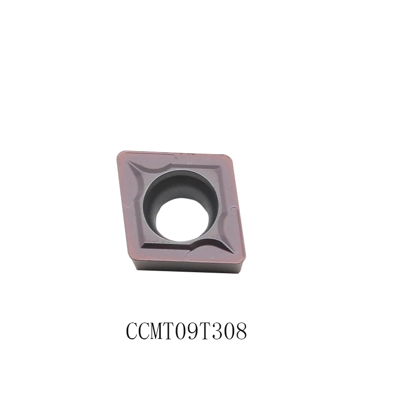 10 шт. CCMT09T304 CCMT09T308 VP15TF твердосплавная режущая вставка для SCLCR токарный инструмент держатель для расточных оправок