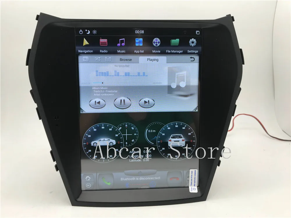 10,4 ''Tesla стиль Android 8,1 автомобильный dvd-плеер gps навигация для hyundai IX45 Santa fe 2013- стерео радио головных устройств ips PX6