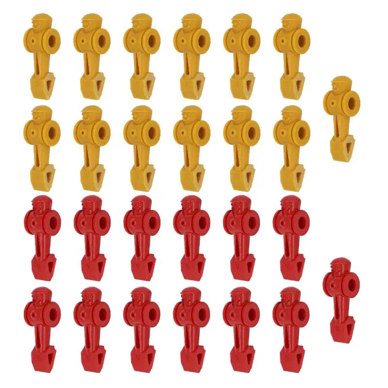 22pcs Football Soccer Table Foosball Men Player Replacement Parts 55" Foosball table 5/8" rod (Add 4 free players+26 pins)