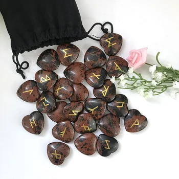 

A Futhark Runes 2016 Lapis Engraving Heal Divination Stone 25pcs Set TP