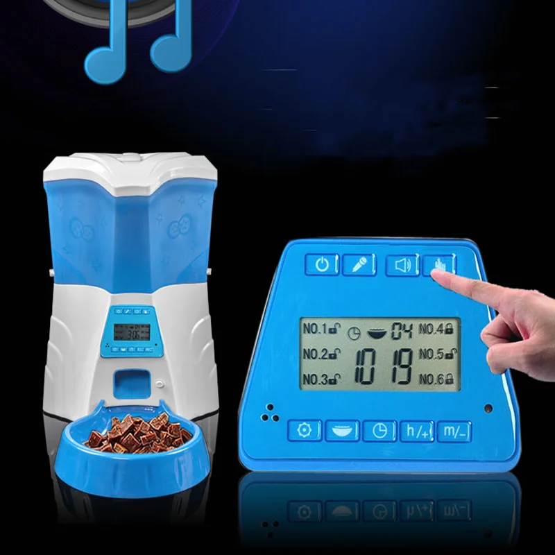 

Pet Supplies Dog Automatic Feeder Pet Timing Feeder Cat Food Feeding Machine Puppy Teddy Feeder Large Capacity