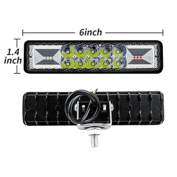 

6000K LED Work Light Multi-angle For Jeep Wrangler Motorcycle 1500LM Waterproof Driving
