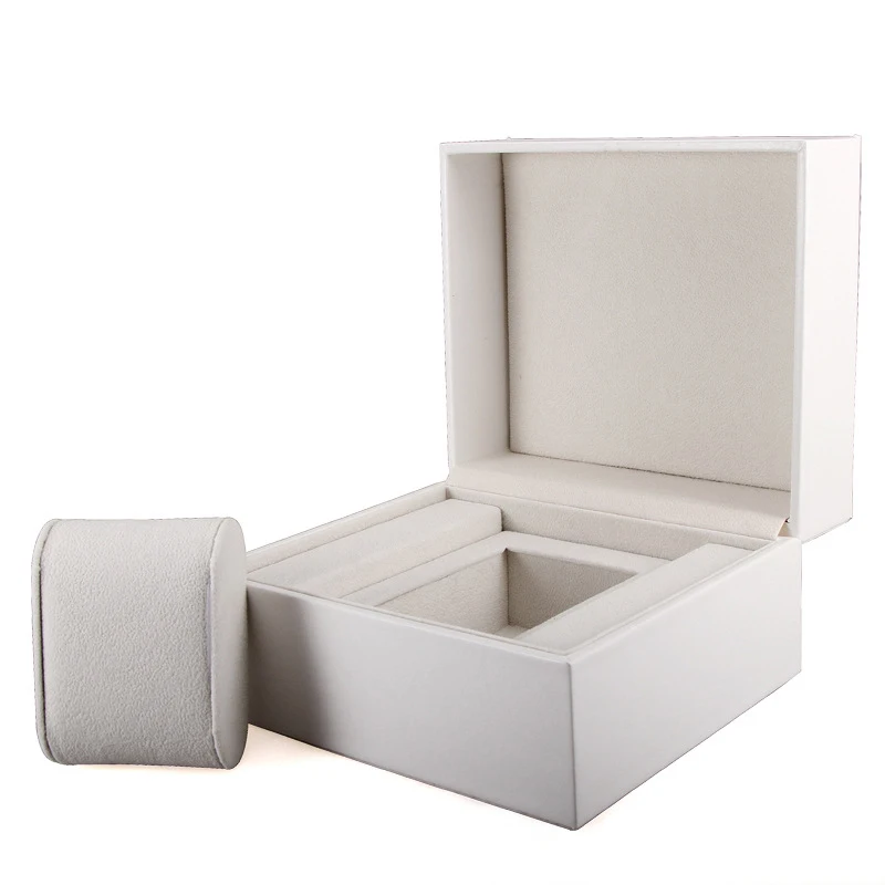 PU Leather Flip Watch Box Watch White Portable Storage Box Jewelry Bracelet Jewelry Box Gift