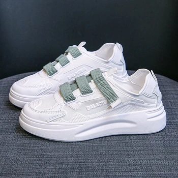 

2020 Autumn Women Chunky Sneakers Platform Fashion Brand Sports Casual Shoes Tenis Female Mesh Hook Loop Vulcanized Shoes Woman