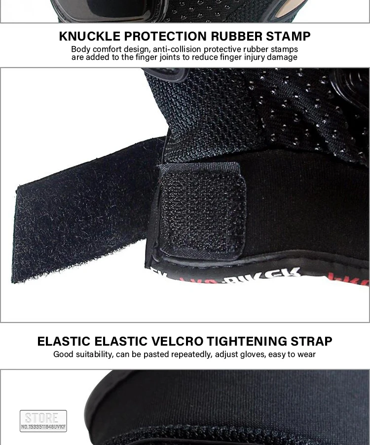 Gants de moto,écran tactile Moto doigt complet gant Motocross Guantes équipement de protection