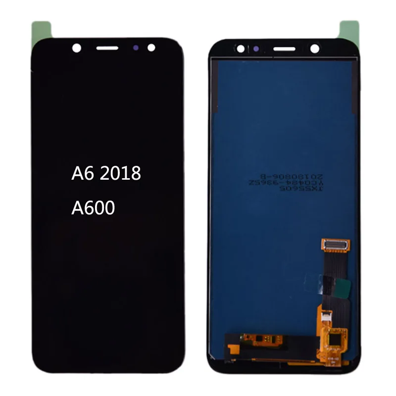 Для SAMSUNG Galaxy A6 A600 ЖК-дисплей кодирующий преобразователь сенсорного экрана в сборе запасная часть для SAMSUNG A6 A600F A600FN lcd