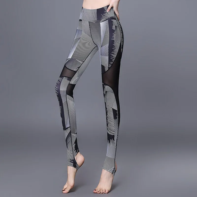 

Thin Summer Pants Capri Gym Beam Leg Training Summer High-waisted Stepping Gauze Tight Yoga Pants Female Sports