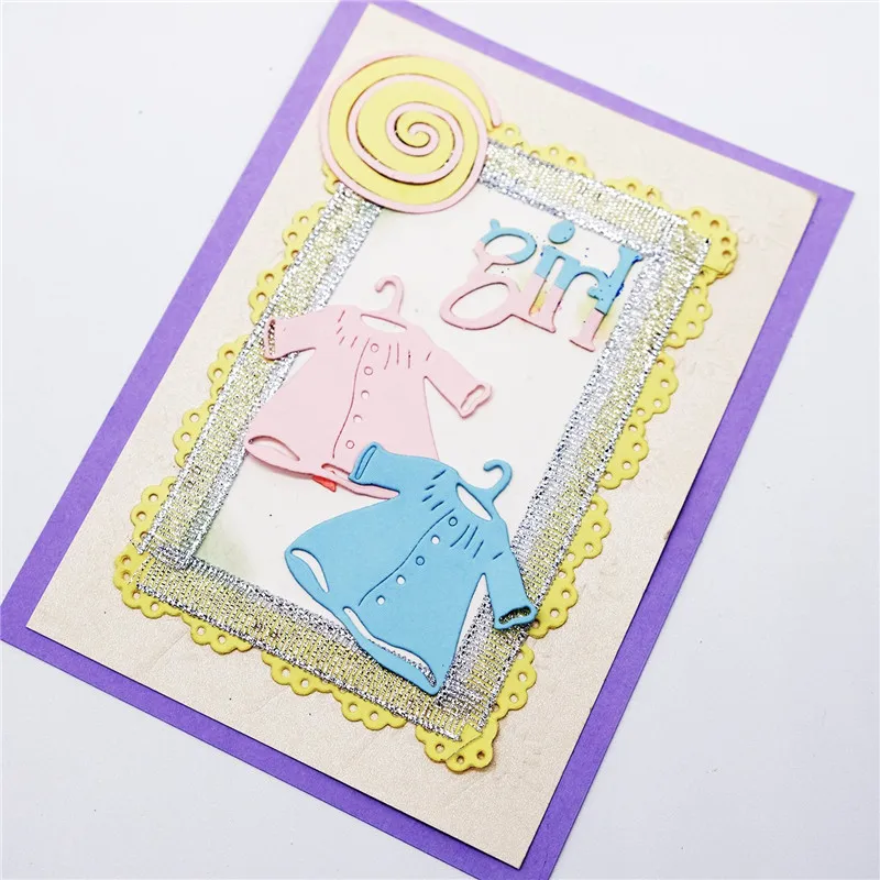 

Eastshape Letter Dies Girl Clothes T-shirt Metal Cutting Dies Scrapbooking Card Making Embossing Stencil Die Cut New Dies 2019