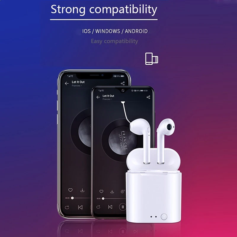 I7s tws наушники-вкладыши беспроводные Bluetooth наушники-вкладыши bluetooth-гарнитура с микрофоном для Apple phone Handsfree наушники