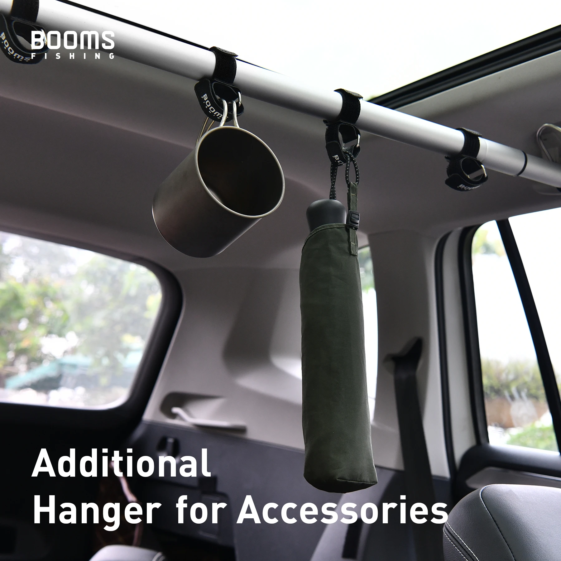 Booms Fishing RB2 Car Rod Holder 10pcs Strong Belt for Vehicle Bar Rods  Rack Portable Pole Strap Fishing Tool Accessories